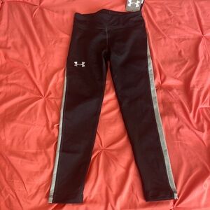 Girls under armour cold gear pants, size Youth XS, brand new with tags